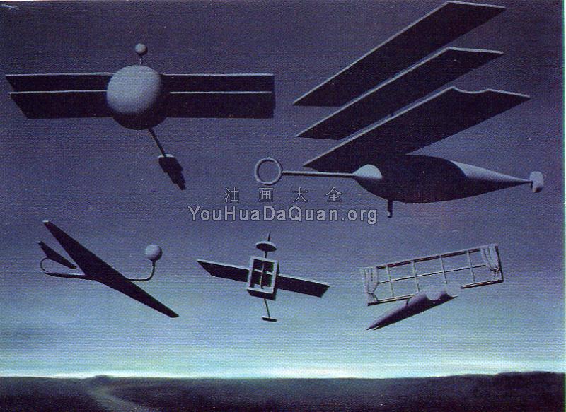 黑色的悬垂物 - 雷内·马格里特